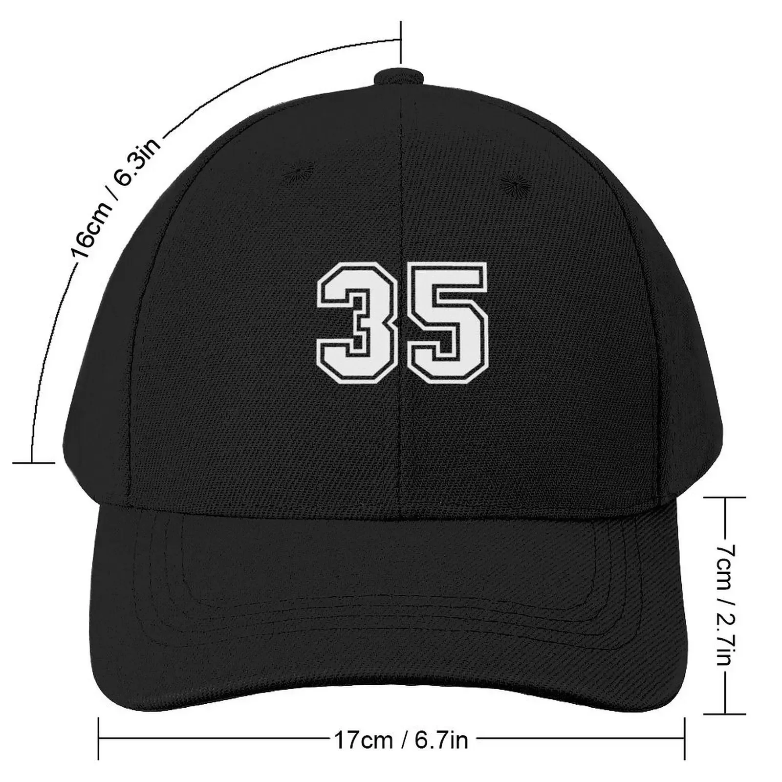 Sports Team Jersey Number #35 Gift Baseball Cap Sunscreen hard hat Hat Beach Military Tactical Cap Women's 2024 Men's