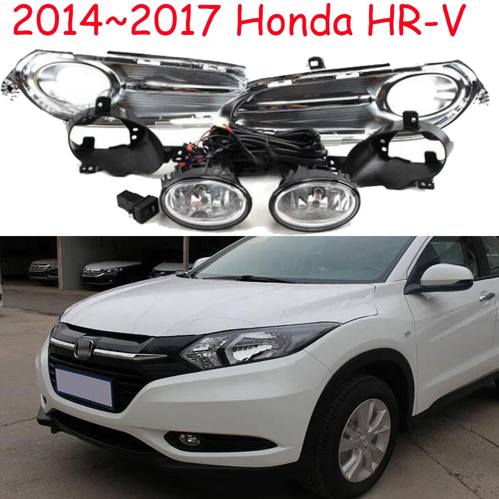 car bumper headlight for Honda HR-V HRV fog light 2014~2017y halogen bulb 4300K Wire of hanress Headlamp for hr v hrv fog lamp