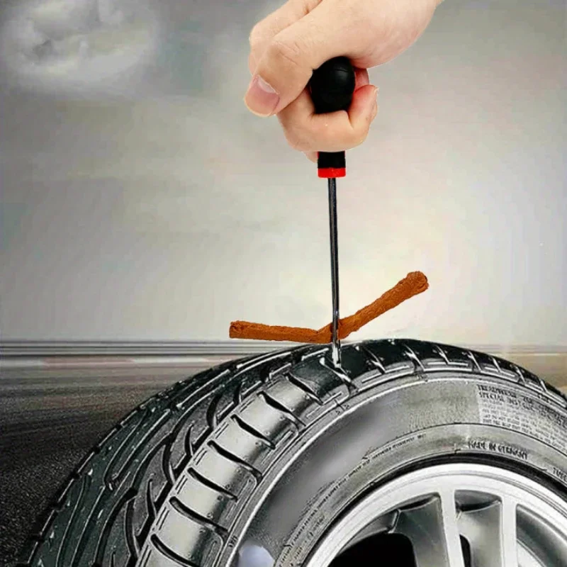 Motorcycle Tire Repair Kit car Puncture Plug Tools Tyre Puncture Emergency for Tire Strips Stirring Glue Repair Tool Kit
