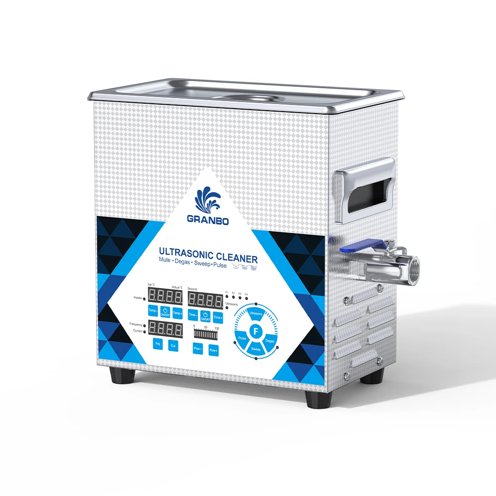 전문 초음파 세척기 고주파 40-200KHz 3.2L 150W 실험실 의료용 정밀 세척
