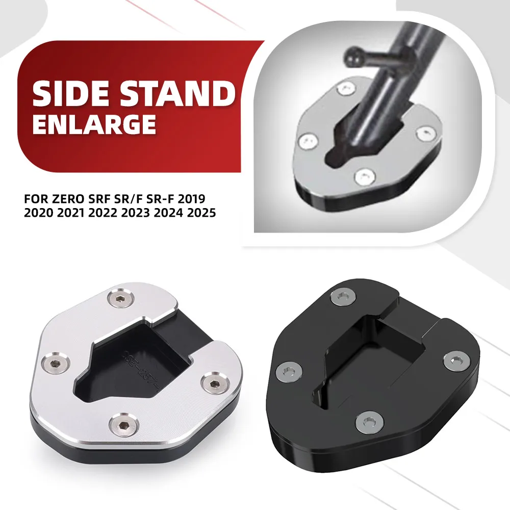 

For Zero SRF SR/F SR-F 2019 2020 2021 2022 2023 2024 2025 Motorcycle CNC Kickstand Extension Foot Side Stand Pad Support Plate