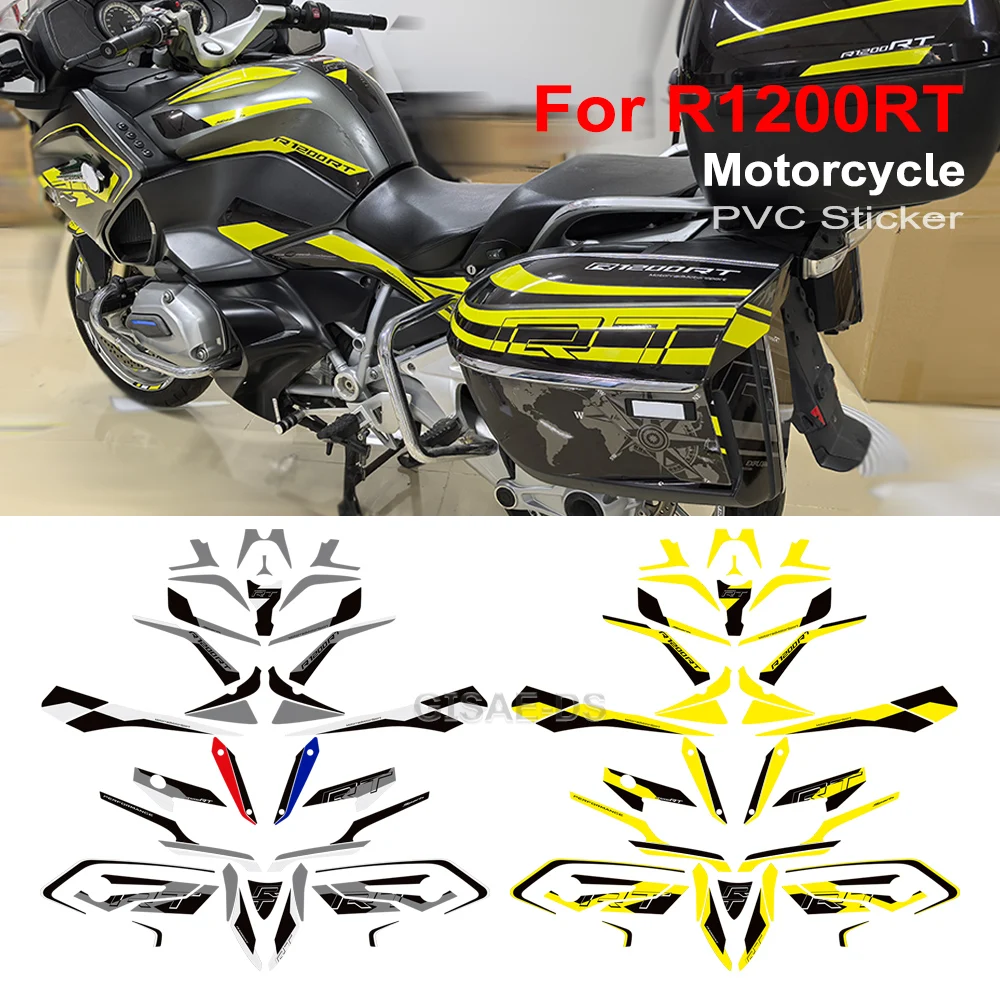 

For BMW R1200 RT R1200RT r1200rt Motorcycle Body Fairing Protector Tank Knee Pad Stickers Decals Kit