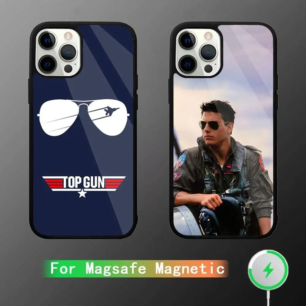 

Чехол для телефона Movie Top G-Gun Maverick для iPhone 17,16,15,14,13,12,11, Pro, Max, Plus, Mini, SE4, E с магнитной беспроводной зарядкой Magsafe