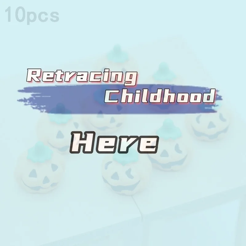 10 Peças de Decoração de Abóbora Fofa para Halloween, Miniaturas de Micro Paisagem, Figuras de Resina, Ornamentos para Mini Jardim de Fadas - Brinquedo