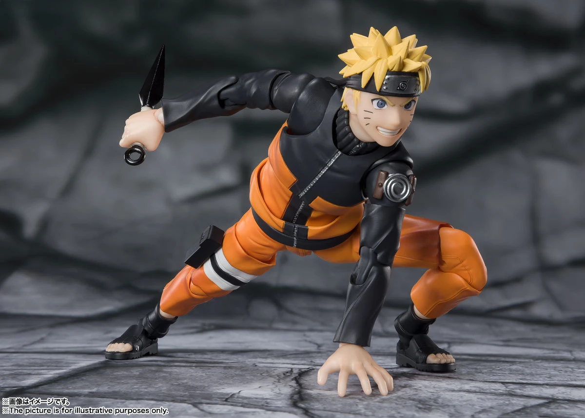 In Stock BANDAI S.H.Figuarts Uzumaki Naruto The Nine-Tailed Jinchuuriki Given Hope Movable Anime Action Figure Toys Collectible