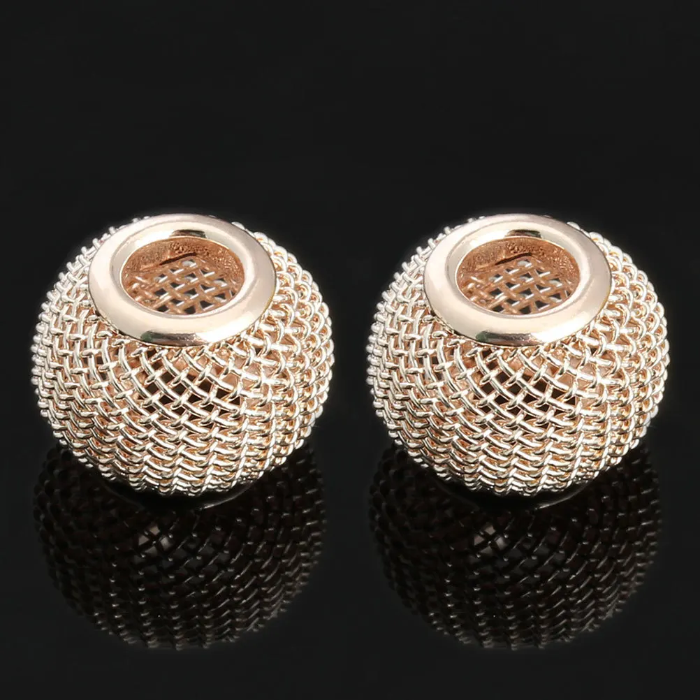 50 قطعة سوار سبيكة خزر عازل شبكة الكرة تصميم جوفاء DIY بها بنفسك قلادة جالبة للحظ صنع المجوهرات اكسسوارات لسوار قلادة