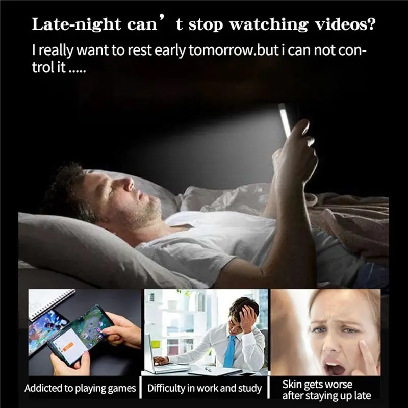 Smart Time Lock LCD Display Electronic Timer Switch USB Rechargeable Timer Padlock Travel Electronic Timer-Qing