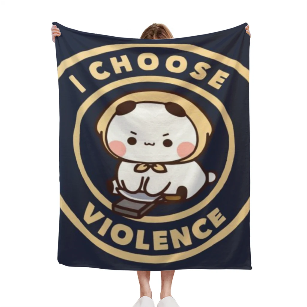 

Panda Bear Hug Bubu Dudu Light Blanket Flannel Warm Throw Nap Knee Blankets Warm Winter