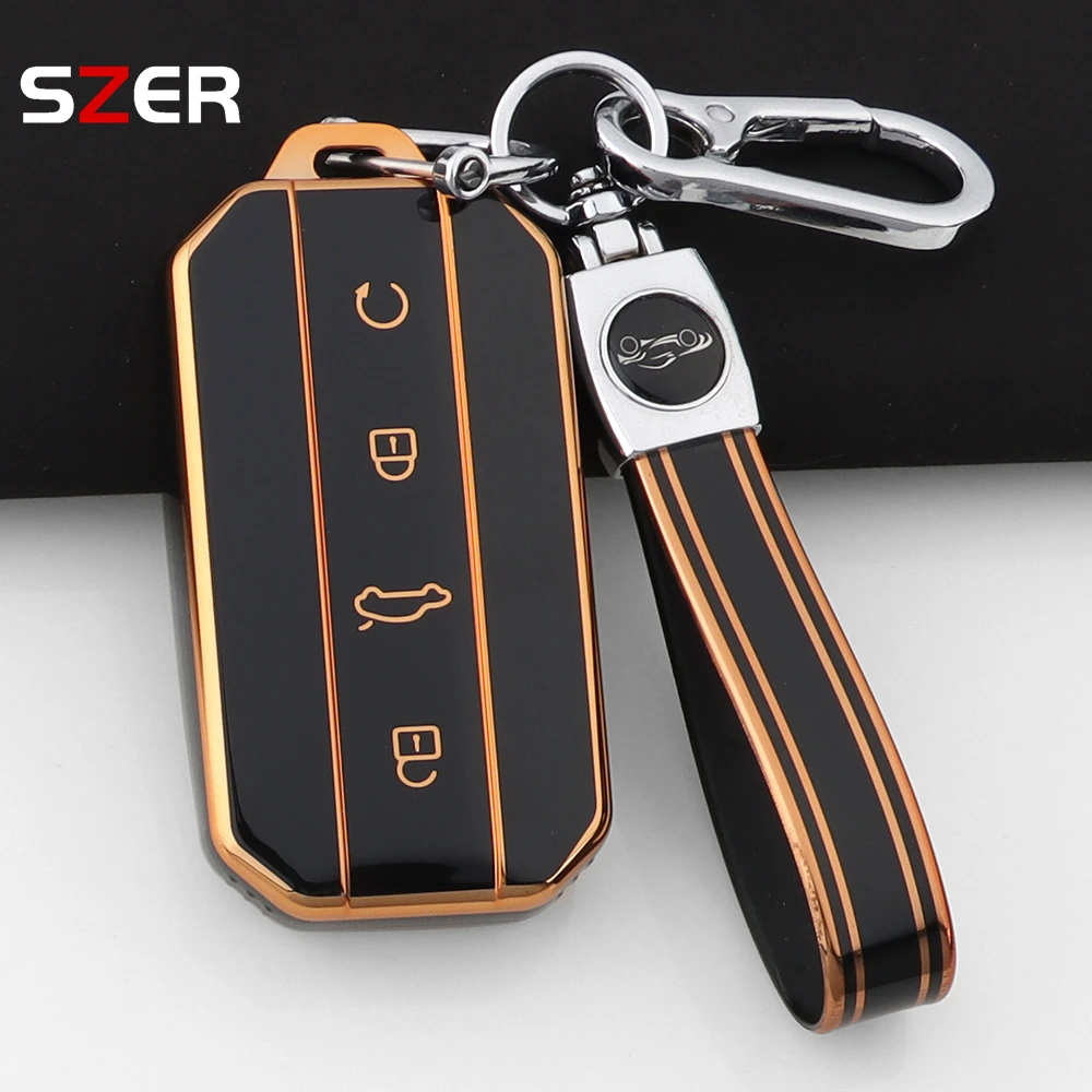 Fashion TPU Keyless for Chery Jaecoo J7 J5 7 5 Car Key Case Cover Bag Remote Shell Fob Holder Protector Keychain Accessories
