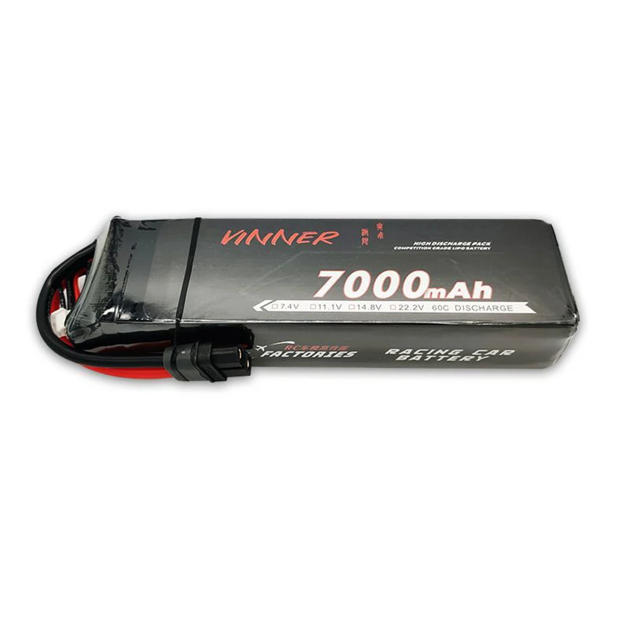 

3S 4S 6S 7000mAh 60C Large Capacity Remote Control Model RC Car Rechargeable Lithium Battery Pack