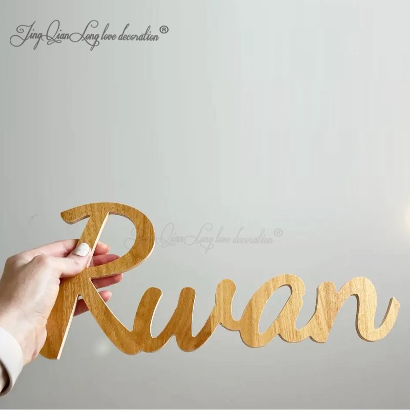 Custom Large Name Sign for Wall Baby Name Cutout for Nursery Big Name Sign for Wedding Baby Shower Gift