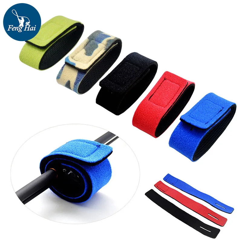 

6 Colors Magic Rod Straps Rod Ties Fishing Rod Elastic Rod Straps Outdoor Supplies Fishing Wrist Strap Fishing Tools