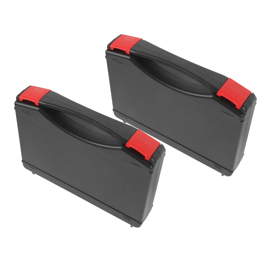 2Pcs Toolbox Plastic Case Compact Small Tool Storage Box Lightweight Portable Organizer Travel Case Portable Tool Box