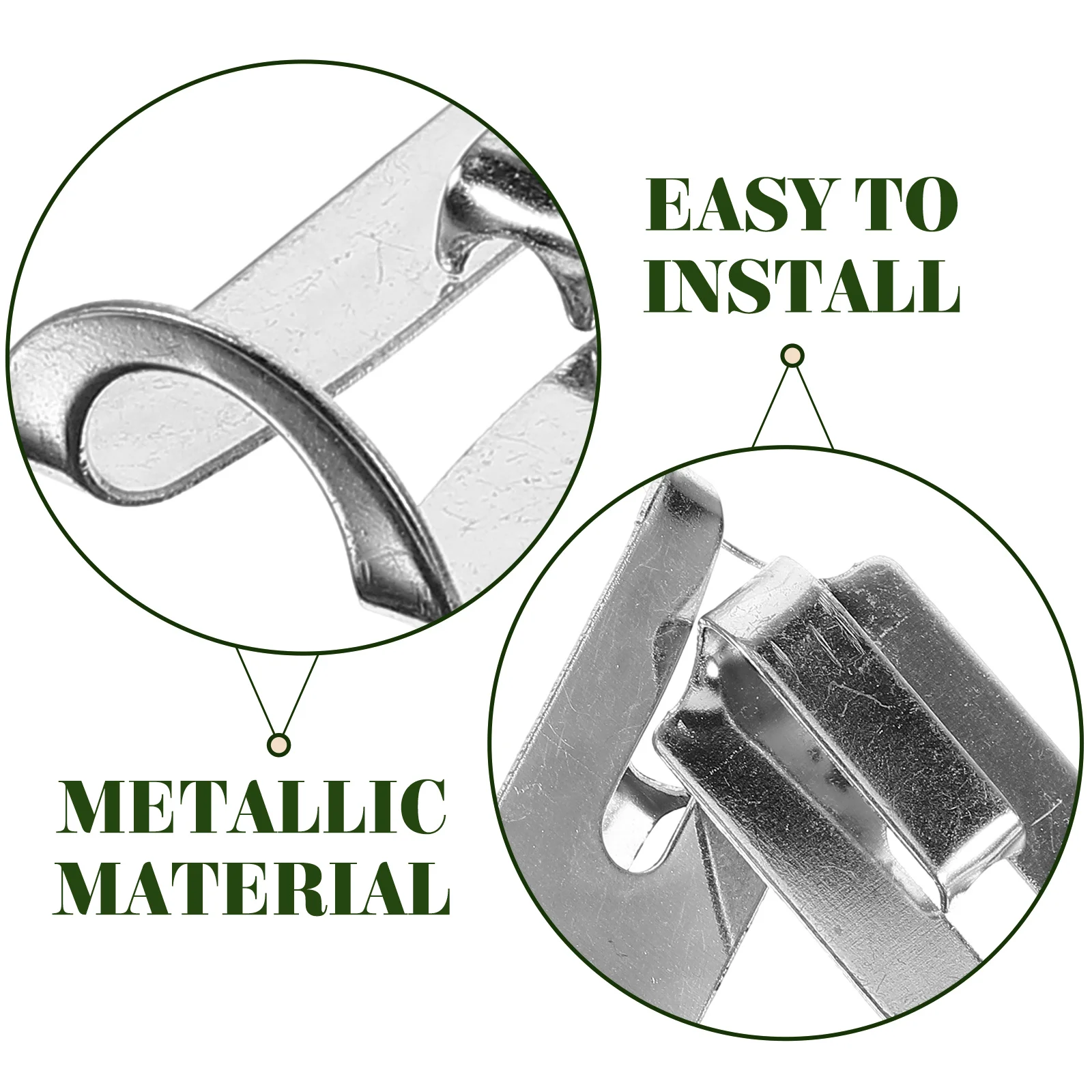 

4 Pcs Movement Clamp Record Accessories Vinyl Player Holder for Records Album Holders Metal Accessory Slide Buckle