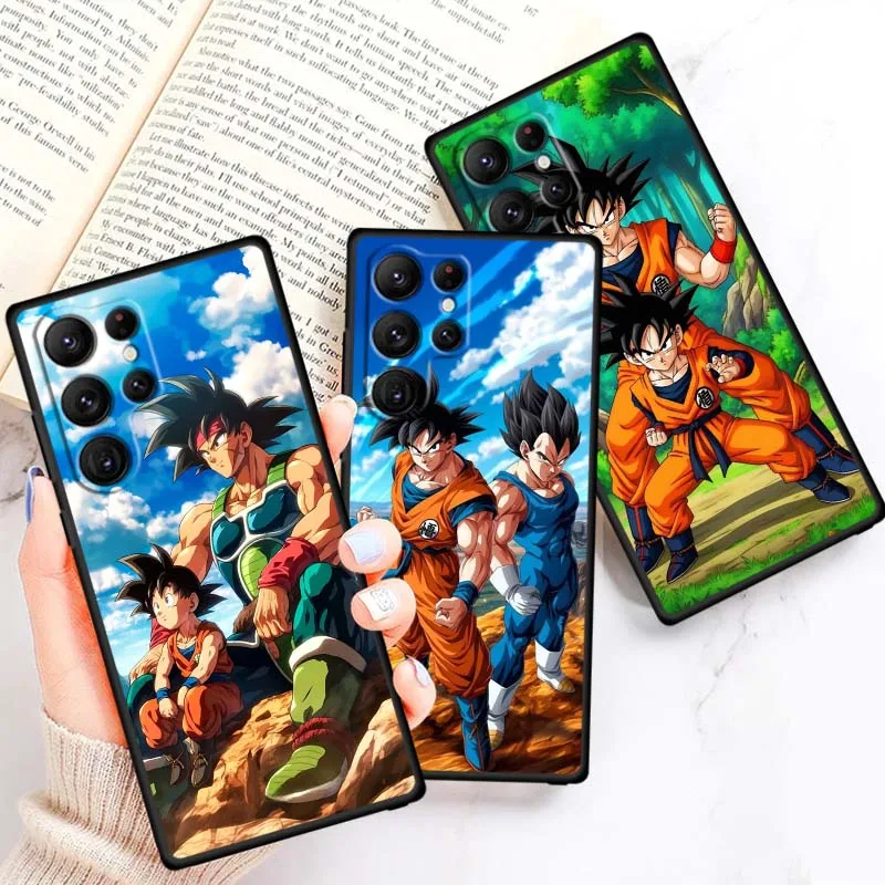 

Dragon Ball Goku Burdock Phone Case For Samsung Galaxy S25 S24 S23 S22 S21 S20 S10 Ultra Plus FE 5G Black Soft TPU