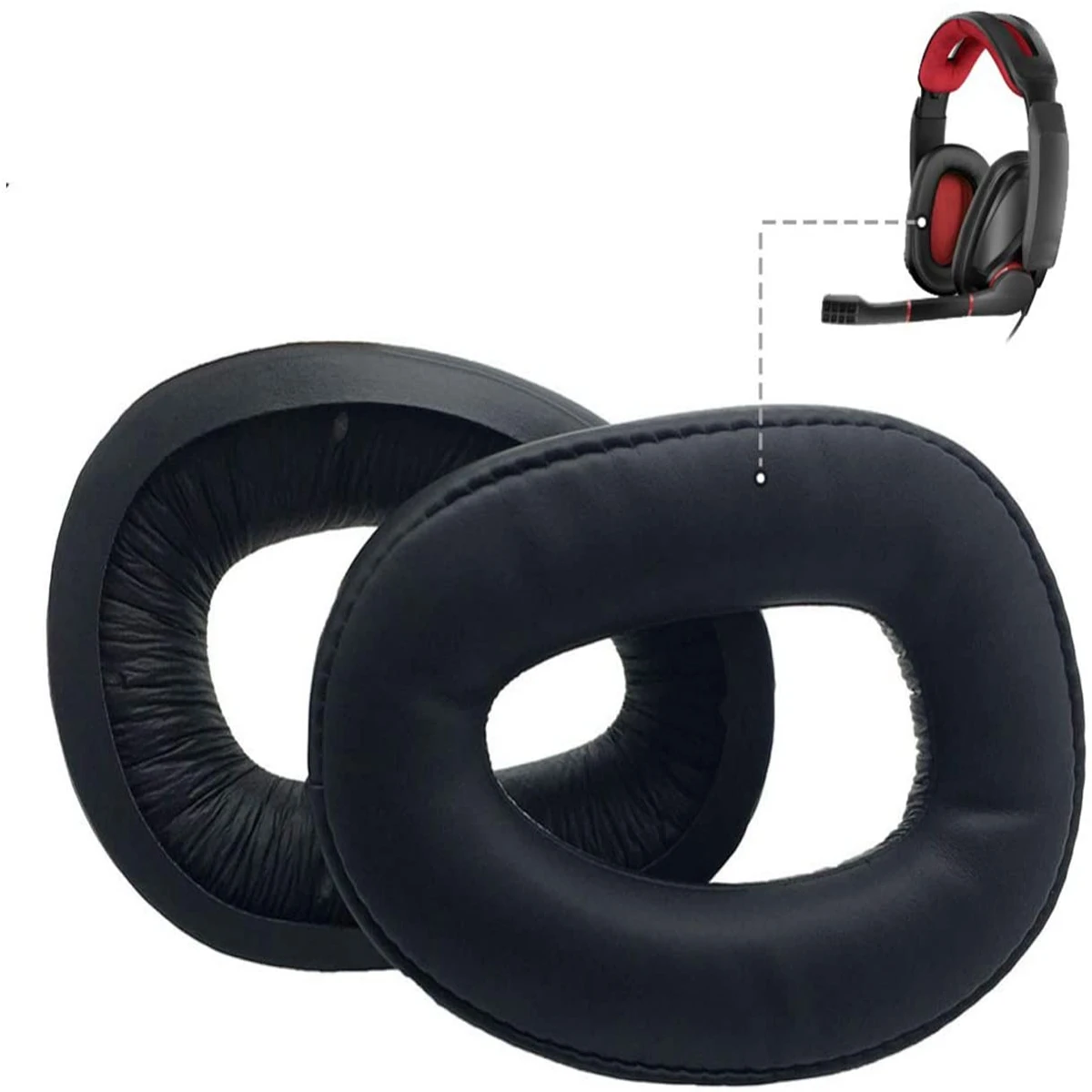 Ear Pads Soft Foam Headphone Earpads Ear Cushion Cover for Sennheiser GSP300 GSP301 GSP302 GSP303 GSP350 GSP370