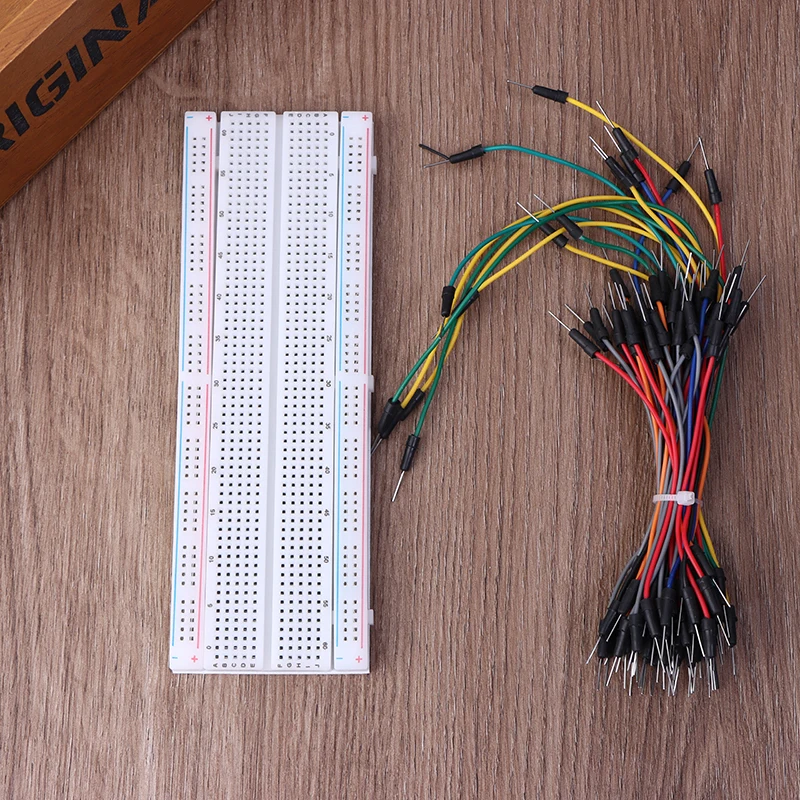 

MB102 Breadboard Power Module 830 Points Solderless Prototype Bread Board Kit With 65 Flexible Jumper Wire DIY Electronic 3.3/5