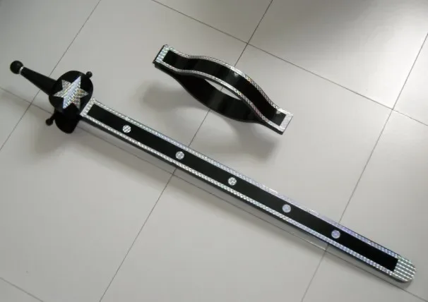 Ultimate Version Sword Thru Neck Illusion Magic Trick Stage Magic Professional Amazing Horror Party Magic Show