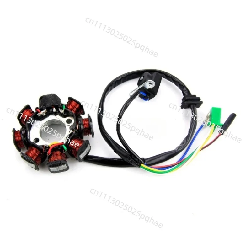 Bobina de motor GY6 125/150 de 8 polos, estator de magneto de CC, bobina de generación de energía para motor GY6