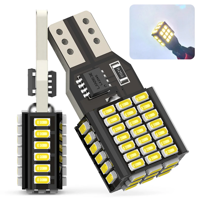 Canbus T15 Led High Power T16 Reverse Lights For Car Bulb Back Up W16W No Hyper Flash Xenon White 6500K Voiture Lamp