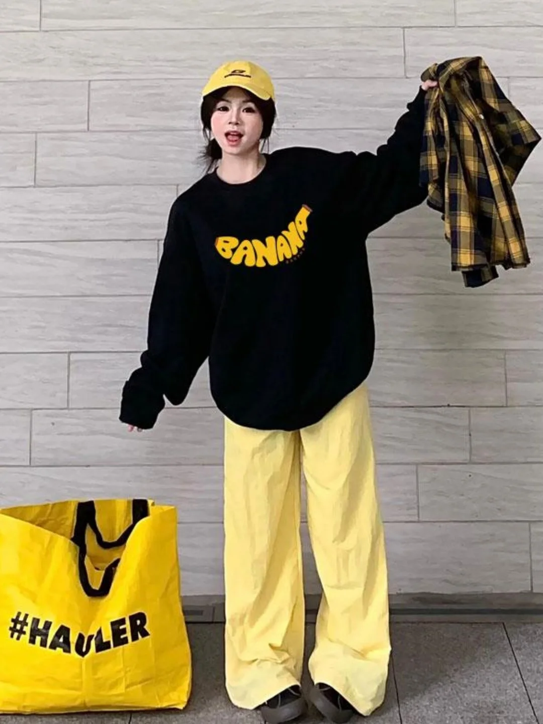 

Американский свитшот оверсайз с флисовой подкладкой, женский пуловер с круглым вырезом, корейский повседневный свободный топ для ранней осени