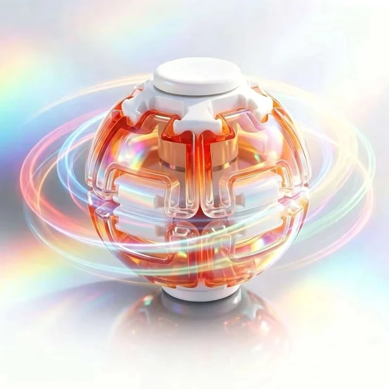 Rotatable Fidget Toy Gear Ball Spiral Stress Relief Sensory Toy For Adults Christmas Birthday Party Gifts Anxiety Relief Toys