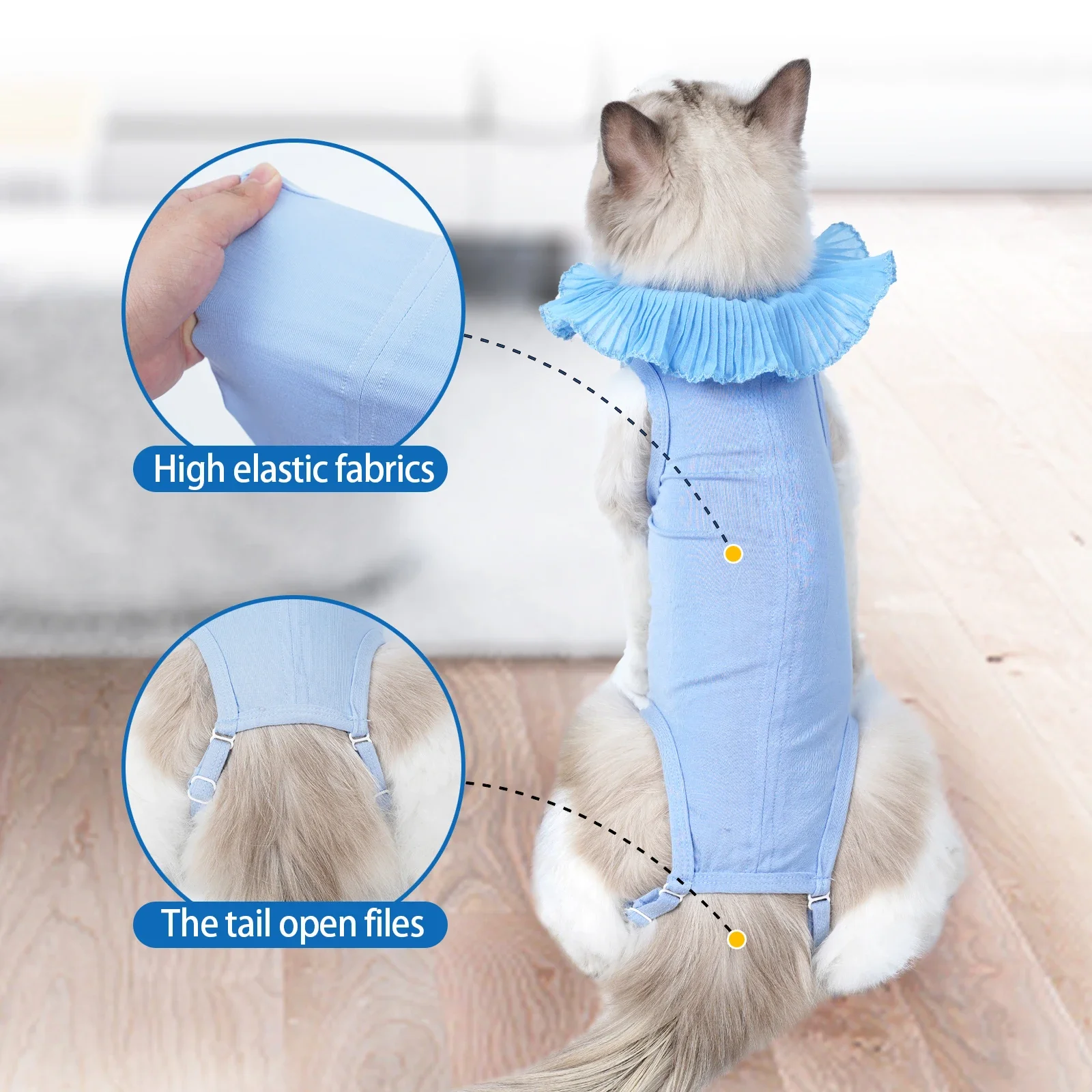 Cat Recovery Suit Sterilization Post-Operative Clothes Anti-lick Recovery Clothing After Surgery Protection Suit Cat Accessories