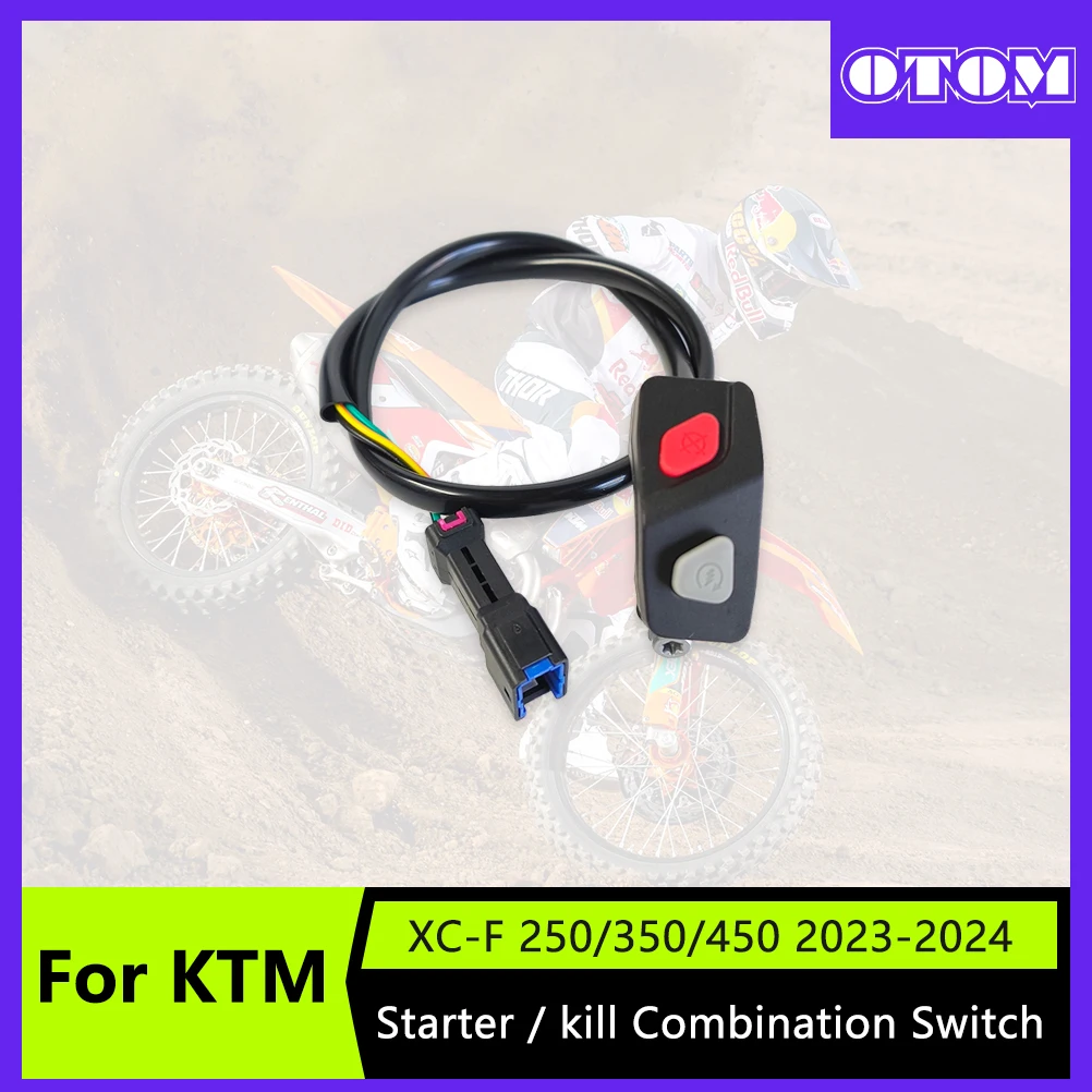 2024 Motorcycle Start Stop Switch ON/OFF Kill Switch With Original Plug for KTM HUSQVARNA GASGAS Handlebar Control Switch