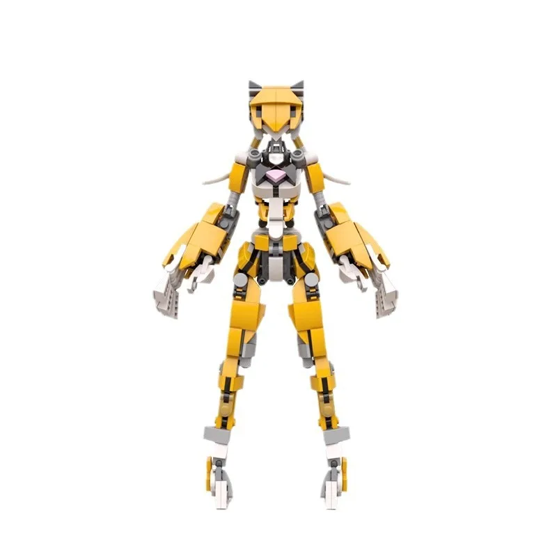 

Original MOC Building Blocks - Angel Mecha Tiger Girl Robot Model with Movable Joints