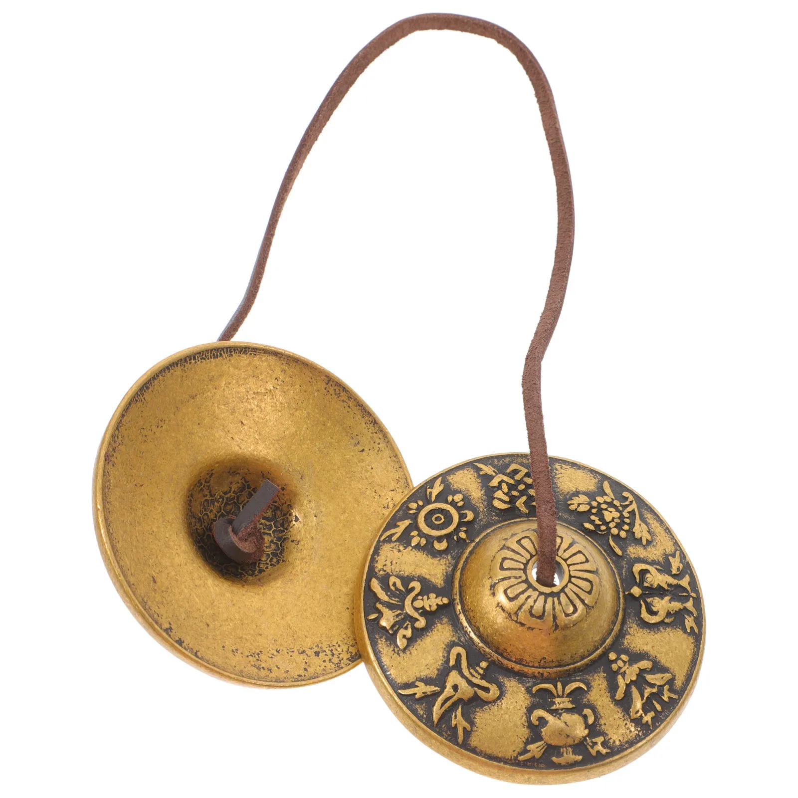 

Buddhist Brass Bell Vintage Meditation Accessories Yoga Bell Feng Shui Chime Cymbals Tingsha Cymbals Bells Meditation Supplies