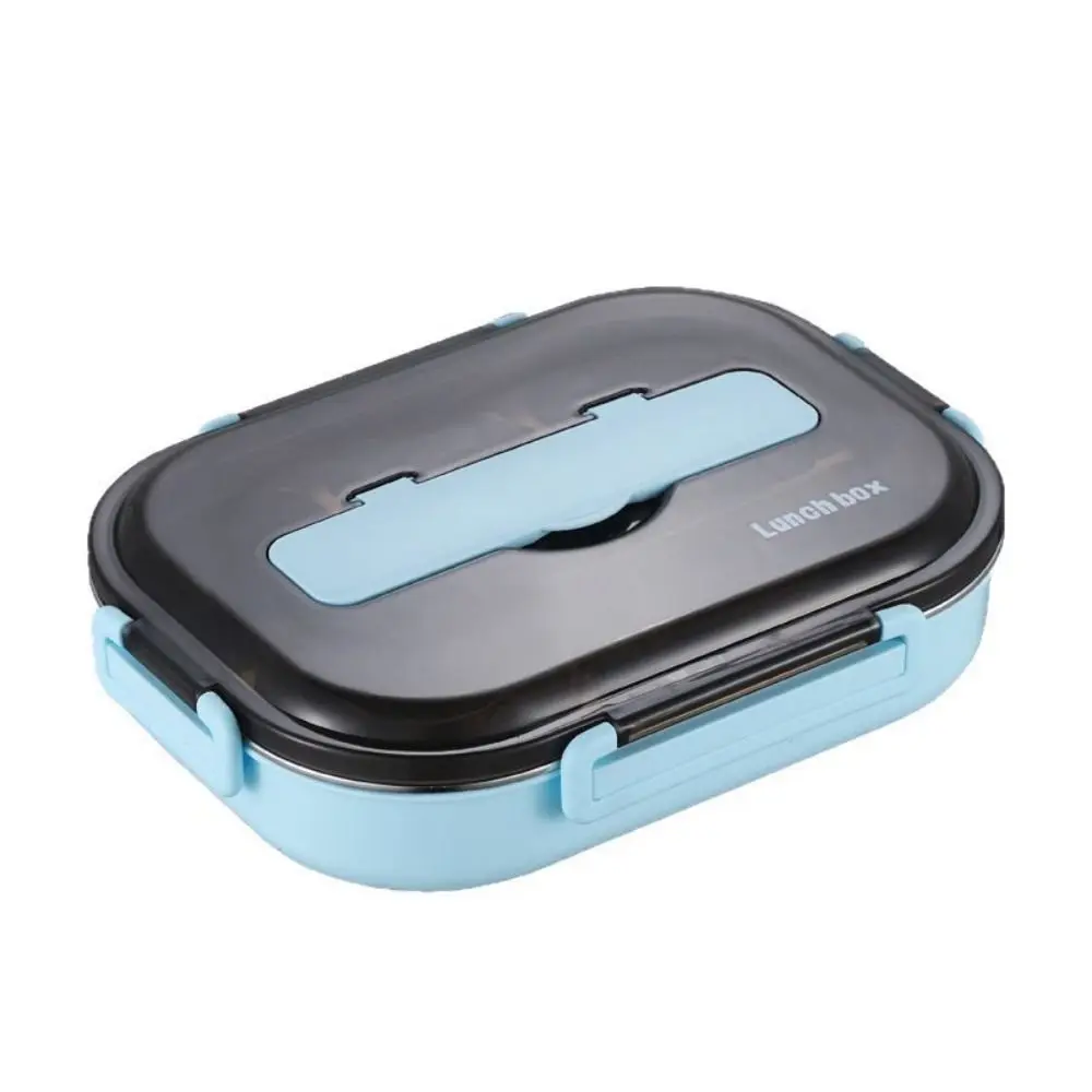 

Stainless Steel Insulated Lunch Box Large Capacity Leak-Proof Sealed Food Container with Chopsticks Spoon with Soup Bowl