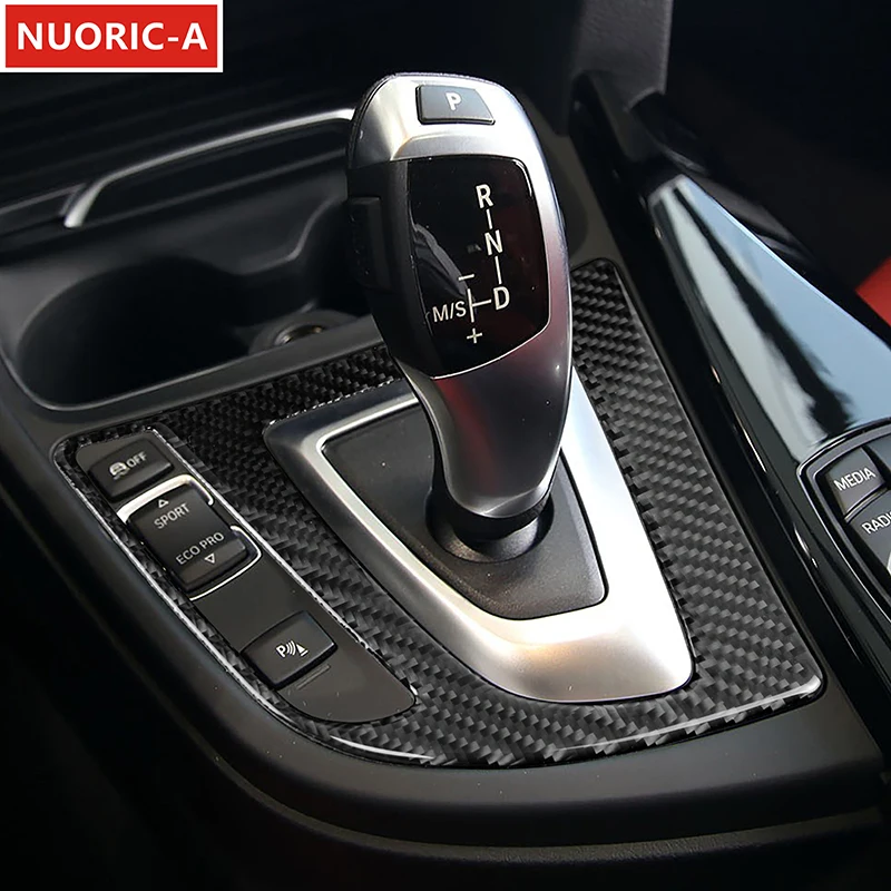 

Carbon Fiber Sticker Car Console Gear Shift Control Panel Frame Trim For BMW 3 Series F30 2013-2018 LHD Interior Accessories