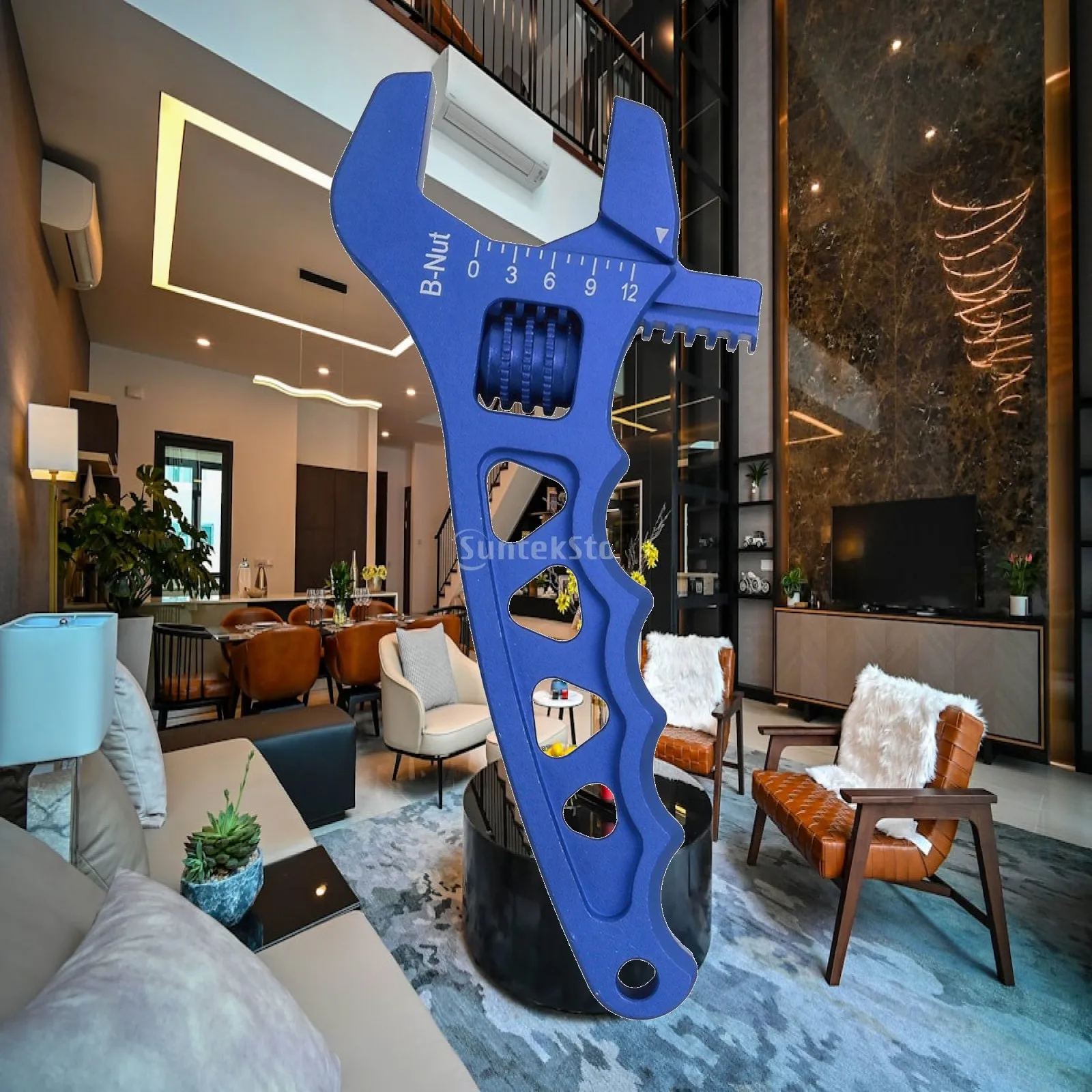 Adjustable Wrench Ergonomic Adjustable Spanner Wrench with Scale Precision Hand Tool Comfortable for Mechanics