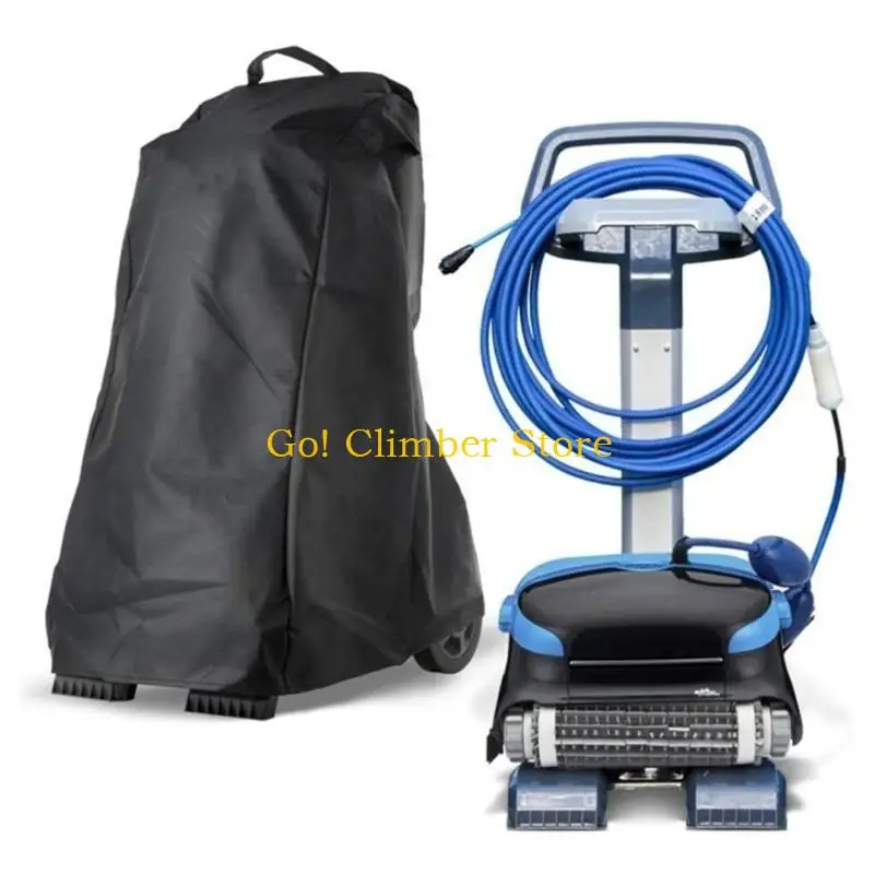 Q84C หุ่นยนต์สระว่ายน้ำ Caddies ฝาครอบน้ำยาทำความสะอาดน้ำป้องกันน้ำกลางแจ้งพร้อมด้ามจับ