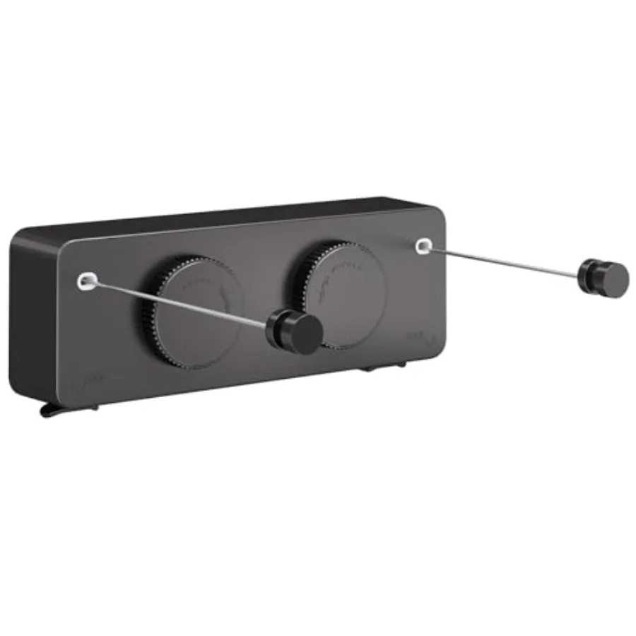 

Выдвижная бельевая веревка с регулируемой ручкой против провисания, сверхпрочная, для использования в помещении/на улице, с 2 шт. по 13,8 футов (4,2 м) из нержавеющей стали