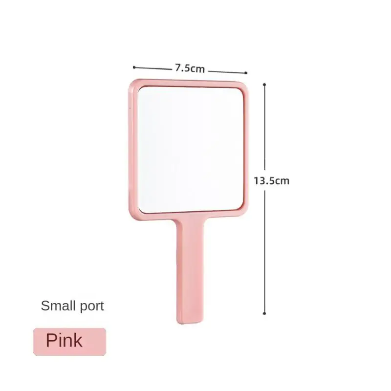 1/2 قطعة مرآة مكياج كبيرة من AUtumnfish مرآة مكياج محمولة باليد مرآة مستحضرات تجميل بيضاء مريحة ومحمولة وتصميم بسيط #3