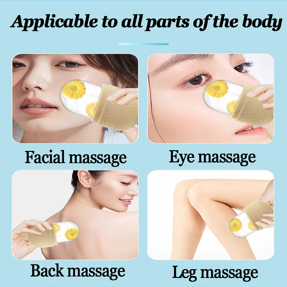 Silicone Ice Cube Trays Beauty Lifting Ice Ball Face Massager Contouring Eye Roller Facial Treatment Reduce Acne Skin Care Tool