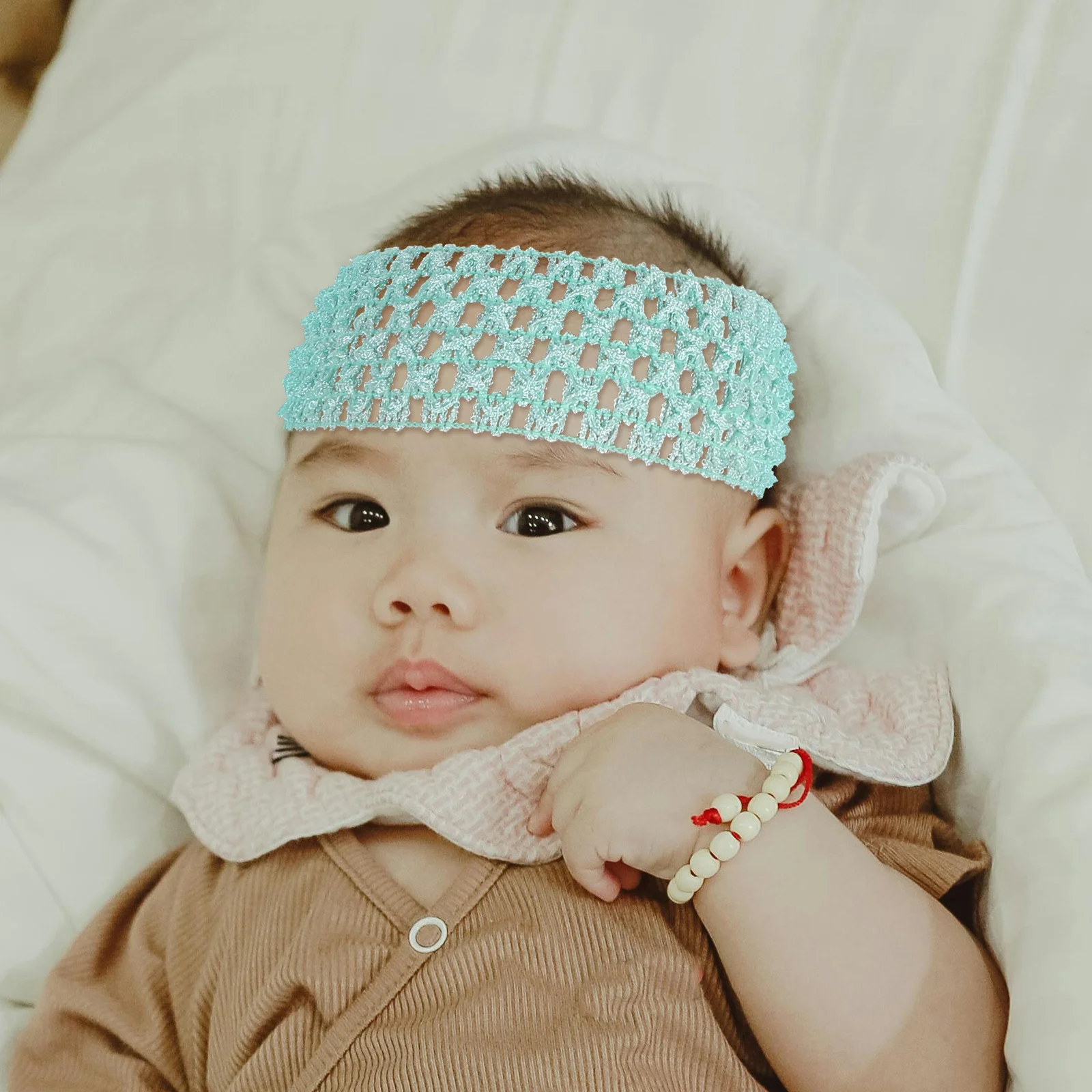 24 قطعة العصابات الشعر الطفل أطواق رأس مرنة للفتيات 30 سنتيمتر-50 سنتيمتر مقاس الفرقة 1 5 بوصة عرض لينة البوليستر الرضع طفل اكسسوارات