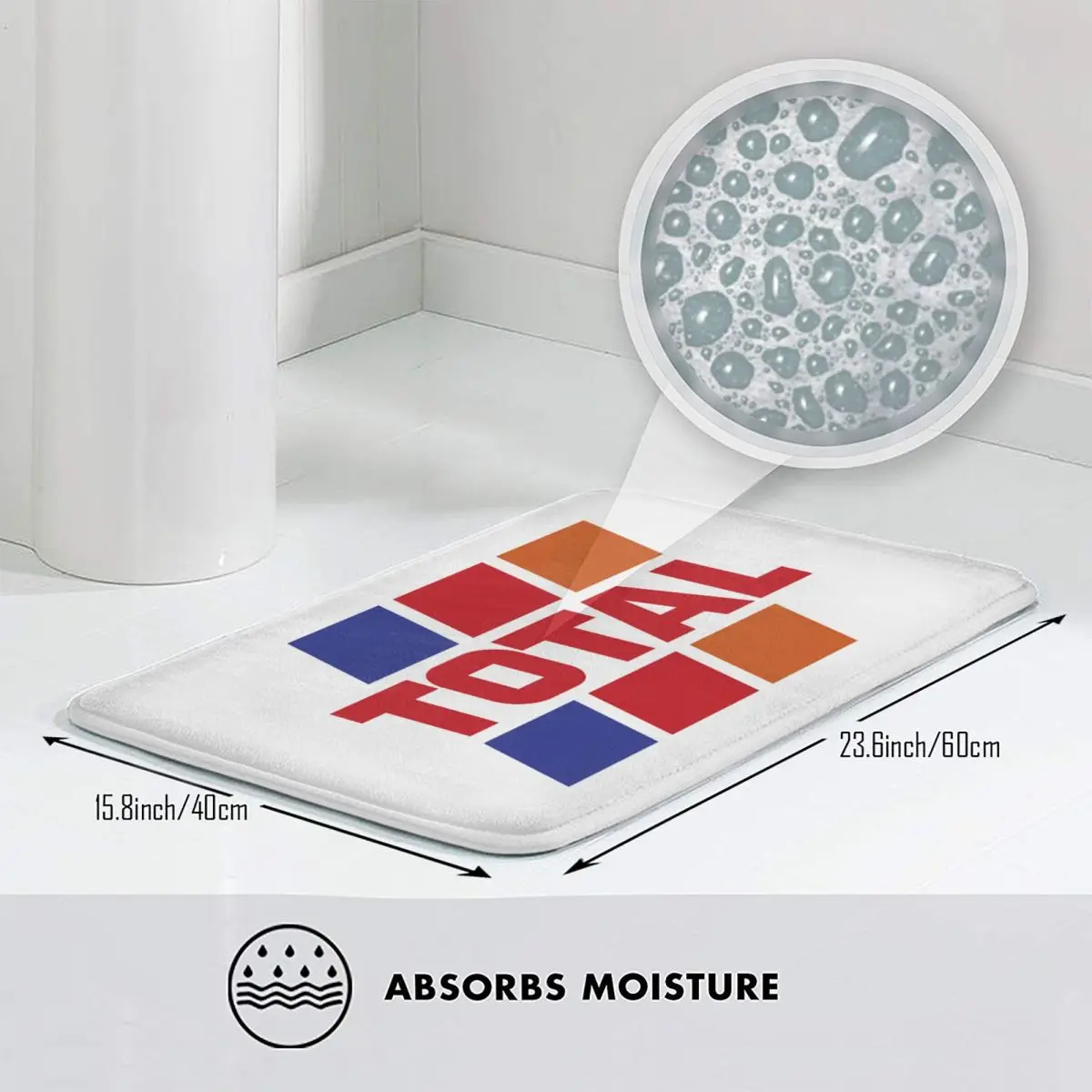 T-Total-S شعار عدم الانزلاق ممسحة الكلمة حصيرة مكافحة ارتداء السجاد البساط للمطبخ مدخل المنزل غرفة نوم مسند القدم الحصير #3