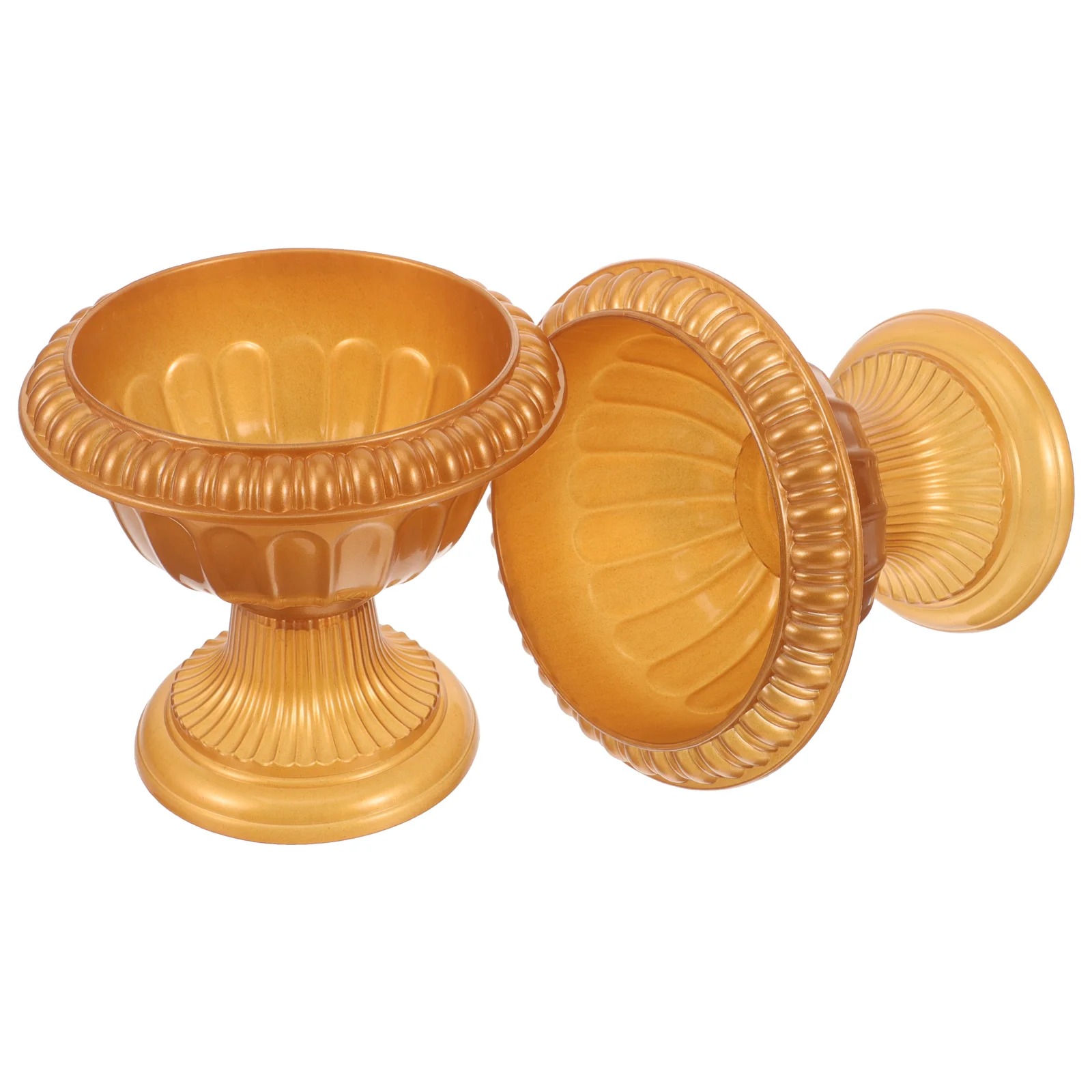 

2 Pcs European Roman Basin Balcony Decoration Wedding Flowerpots Style Plastic Vintage Space Matching