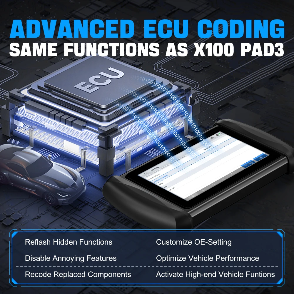 Picture 5: XTOOL IK618 IMMO Key Programming Tools With KC100 For Add Key All Key Lost, Backup IMMO Data Programmer Key ECU Coding Full Systems Car Diagnostic Tool CAN FD FCA Autoauth, 2 Years Free Update