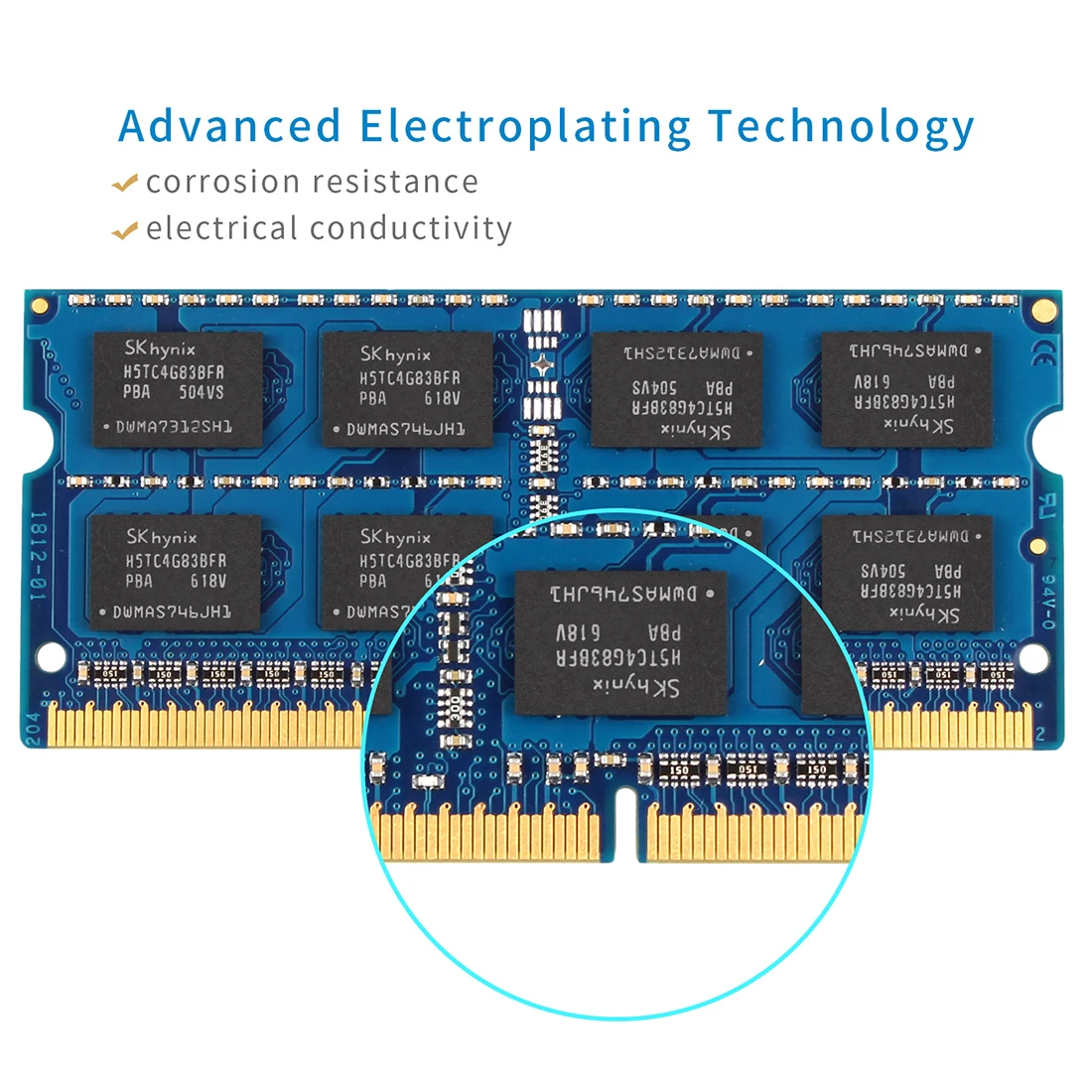 ذاكرة الوصول العشوائي للكمبيوتر المحمول Tecmiyo عالية الجودة 16 جيجابايت (2X 8 جيجابايت) DDR3 1600 ميجا هرتز PC3-12800S 2RX8 SODIMM 1.5 فولت ذاكرة الكمبيوتر المحمول غير ECC - أزرق