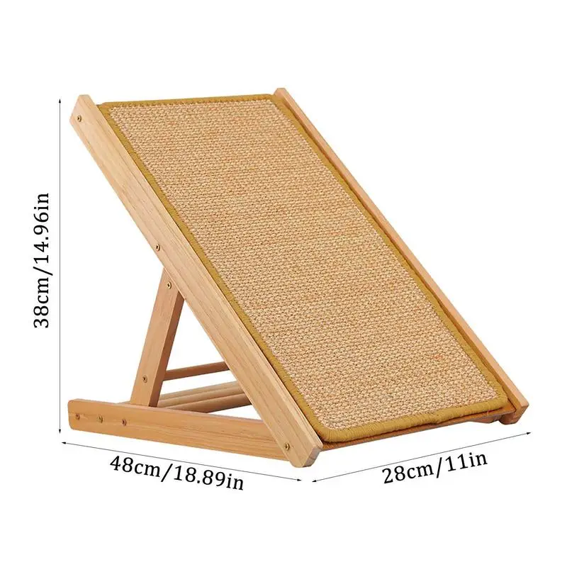 Imagem -06 - Sisal Cat Scratching Board Cat Scratcher para Gatos Interiores Scratch Pad Tapete Papelão Natural