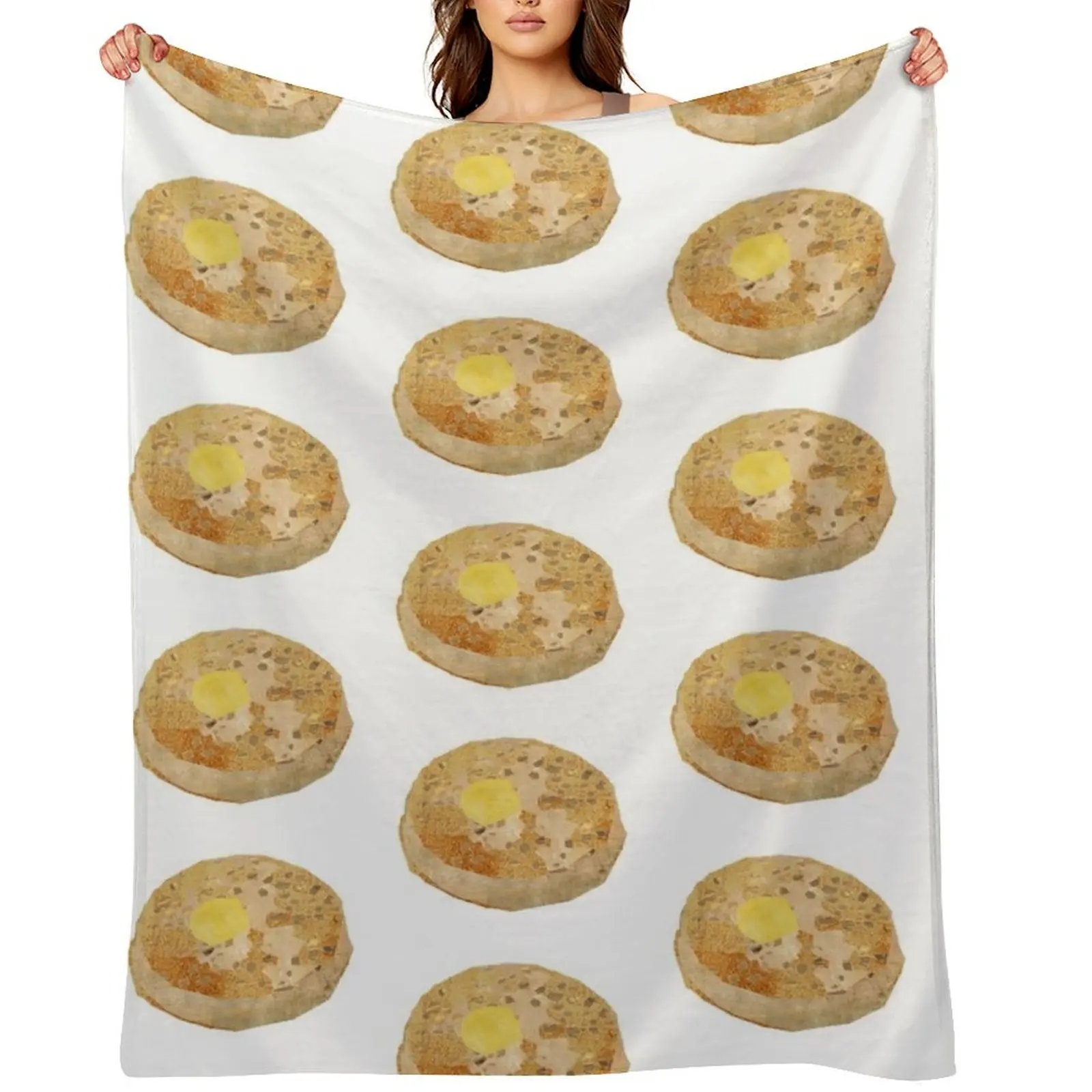 

Crumpet Throw Blanket Nap Flannel Retros Blankets For Baby Blankets