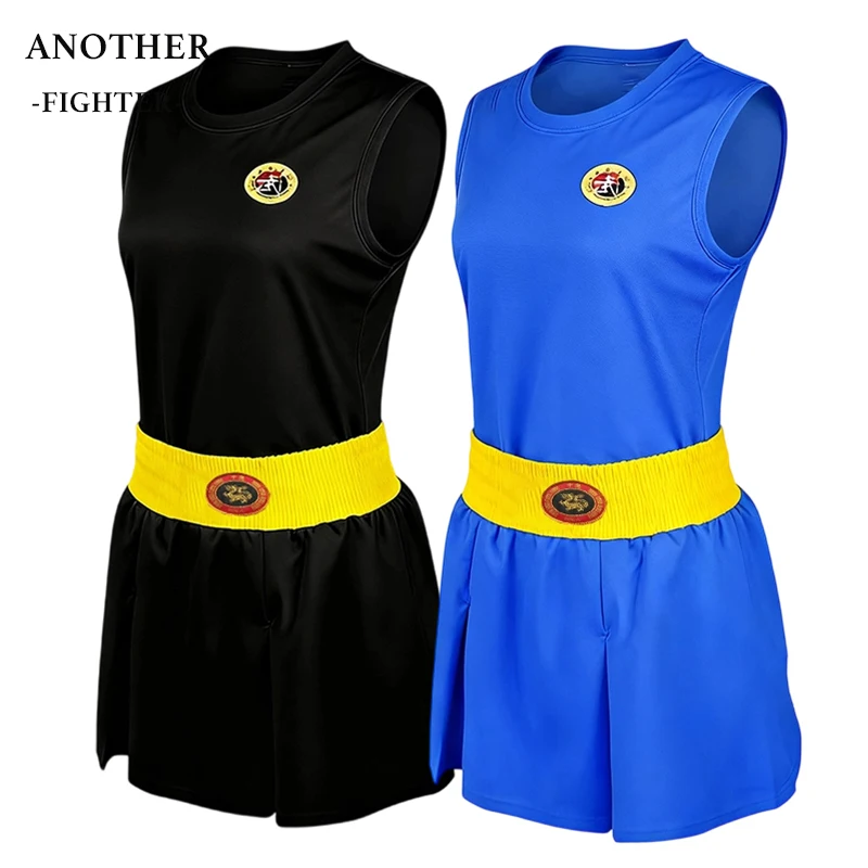 الملاكمة التايلاندية السراويل و تي شيرت مجموعة سراويل الملاكمة الرجال النساء الاطفال MMA كيك بوكسينغ ساندا الووشو المصارعة فنون الدفاع عن النفس التدريب موحدة