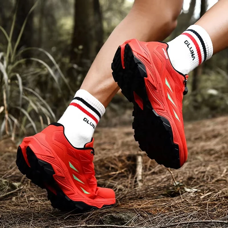 GLUNA 89569 Chongshan Outdoor Trail Running Unisex Carbon Plate Anti-slip Shockproof Hiking Sneakers Breathable Trekking Shoes