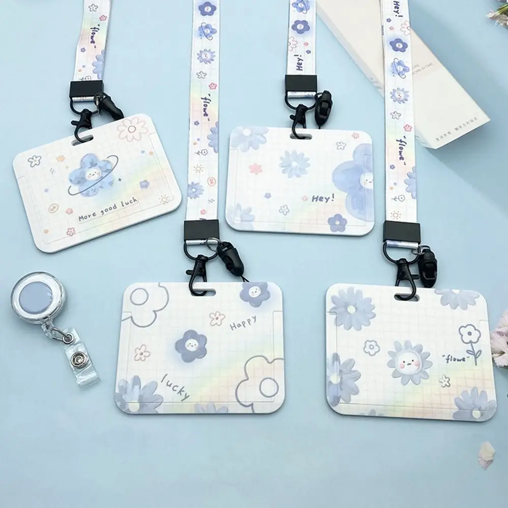 

Chains Bus Card Holders Credit ID Card Cover Cartoon Card Case Fresh Flower Card Holders Card Access Control Card Storage Cover