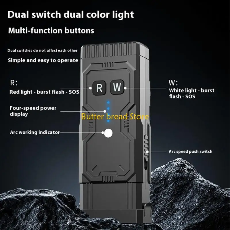 W89C Bright Camping Flashlight Outdoor Fashlight с детектором