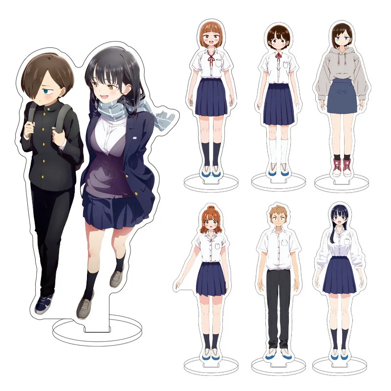 

Anime The Dangers In My Heart Acrylic Stand Kyotaro Ichikawa Anna Yamada Action Figures Desk Model Plate Toys Room Decorations