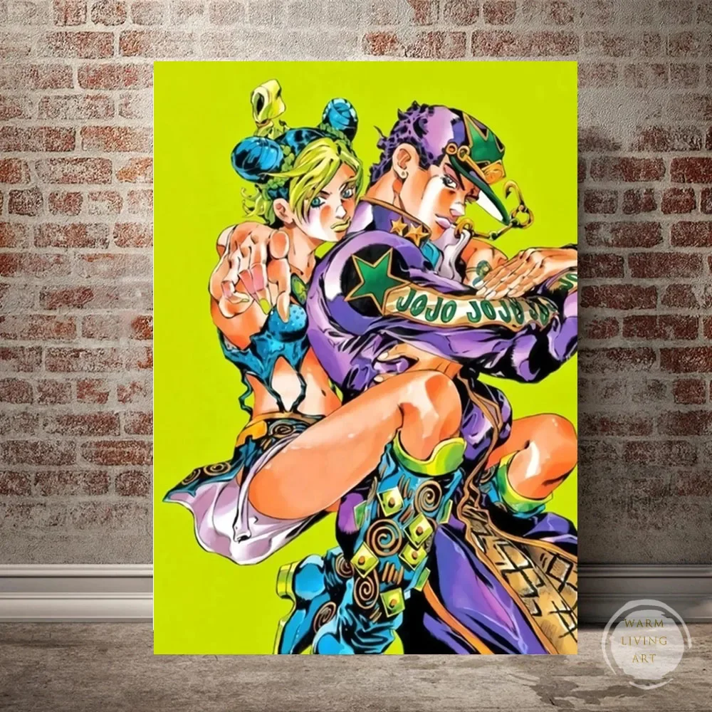 JoJo\'s Bizarre Adventure Poster Picture Japanese Anime Characters Canvas Painting Wall Art Living Room Boy Bedroom Decoration